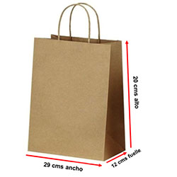Medidas:<br> Ancho – 29cms Fuelle – 12cms Alto – 20cms